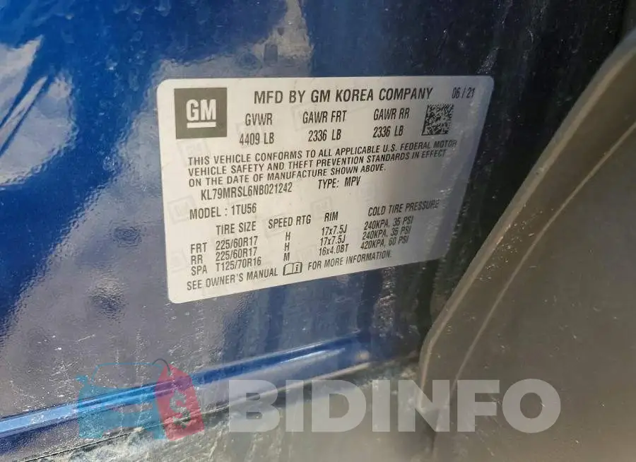 KL79MRSL6NB021242 Photo# 14