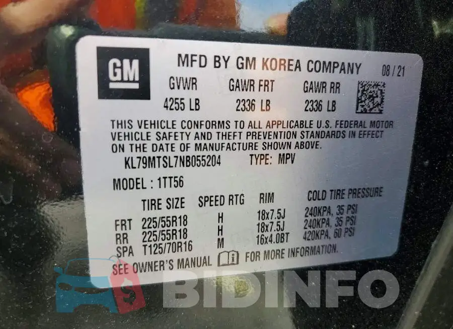 KL79MTSL7NB055204 Photo# 14