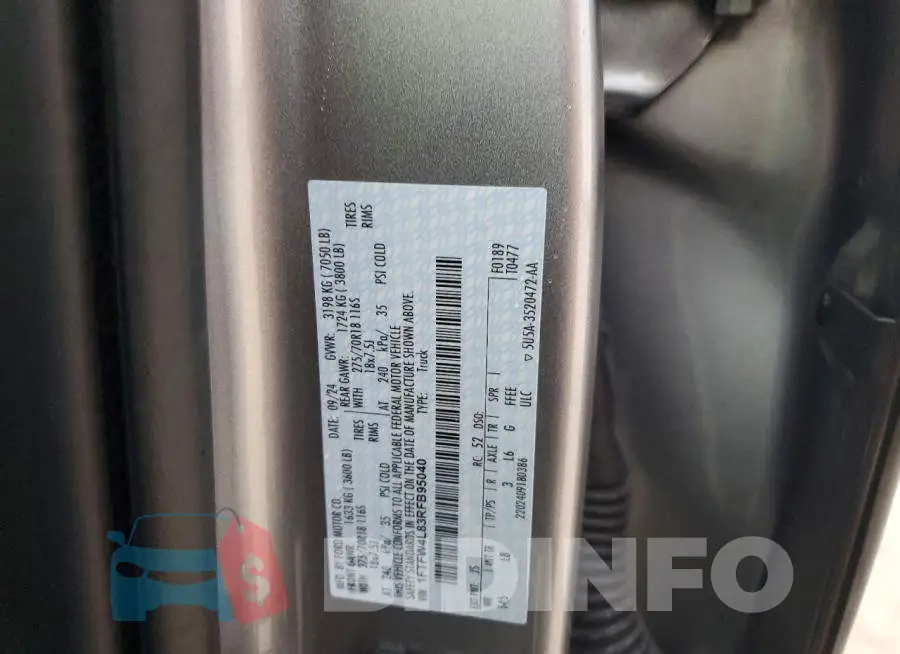 1FTFW4L83RFB95040 Photo# 12