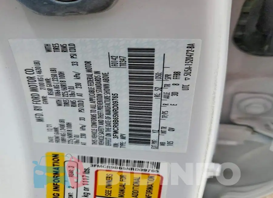 3FMCR9B65NRD09765 Photo# 12