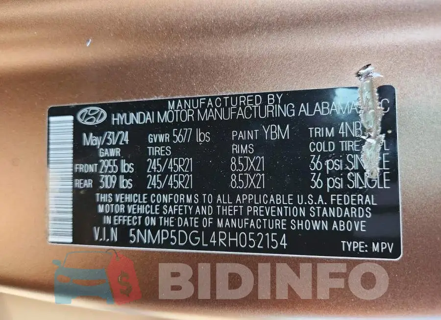 5NMP5DGL4RH052154 Photo# 13