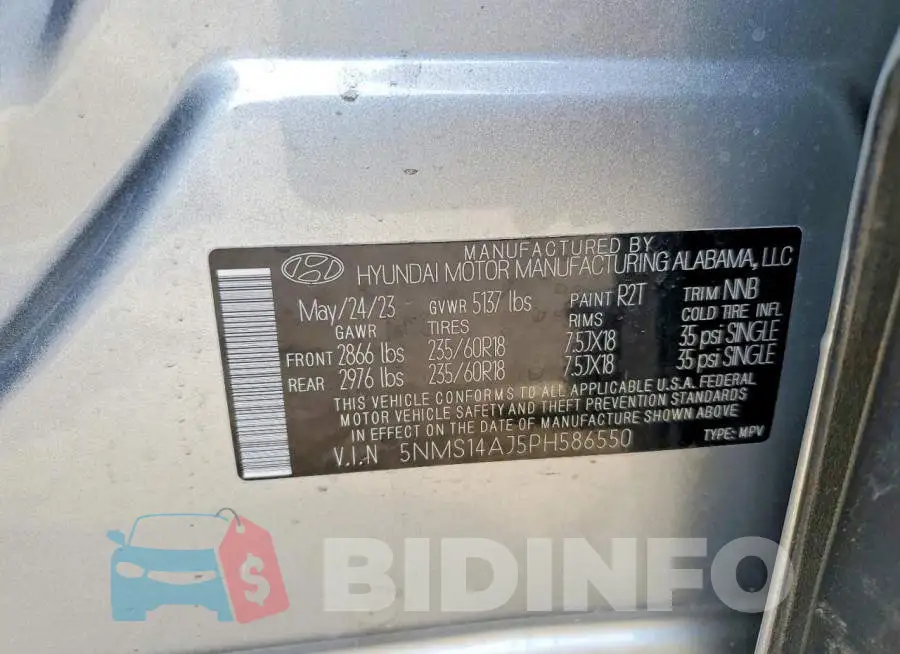 5NMS14AJ5PH586550 Photo# 13