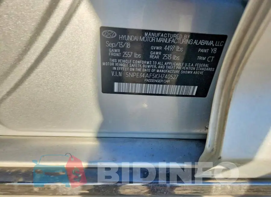 5NPE34AF5KH740527 Photo# 12