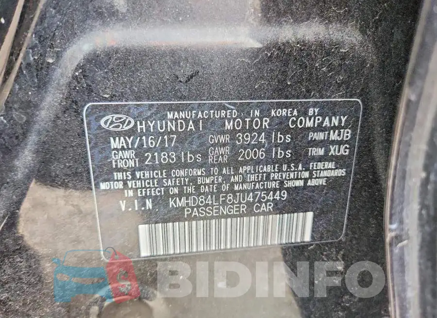 KMHD84LF8JU475449 Photo# 13