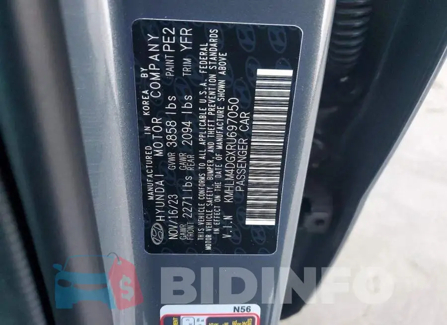 KMHLM4DGXRU697050 Photo# 13