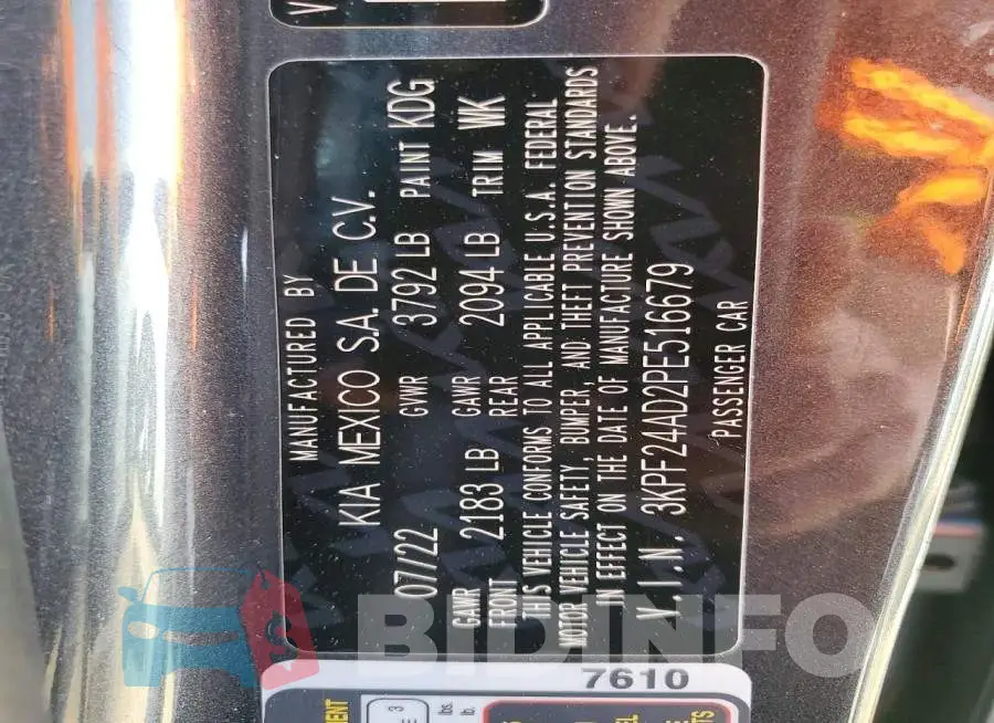 3KPF24AD2PE516679 Photo# 13