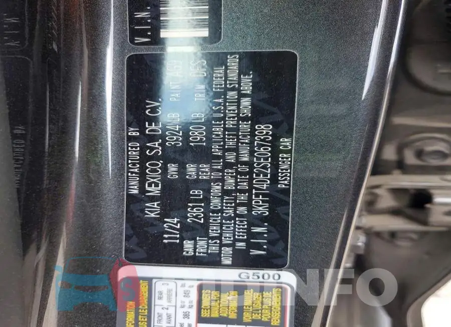 3KPFT4DE2SE067398 Photo# 13