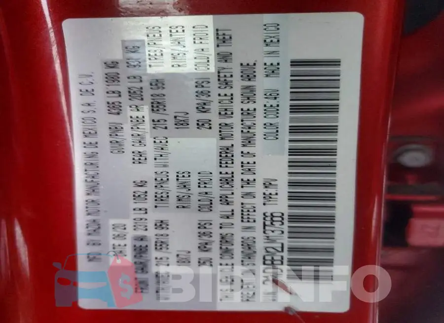 3MVDMBEM2LM137566 Photo# 14