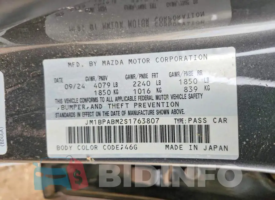 JM1BPABM2S1763807 Photo# 12