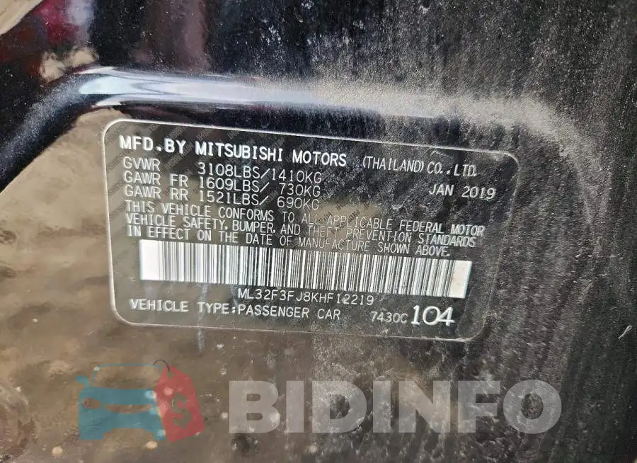 ML32F3FJ8KHF12219 Photo# 12