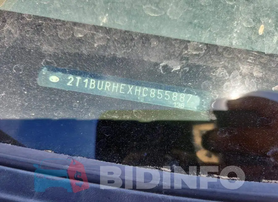 2T1BURHEXHC855887 Photo# 13