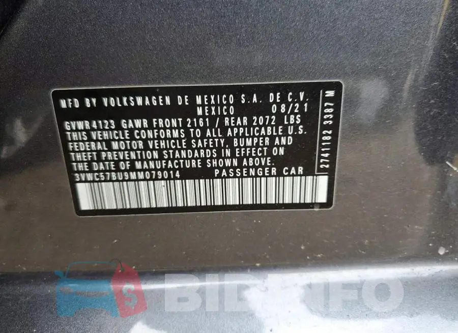 3VWC57BU9MM079014 Photo# 12