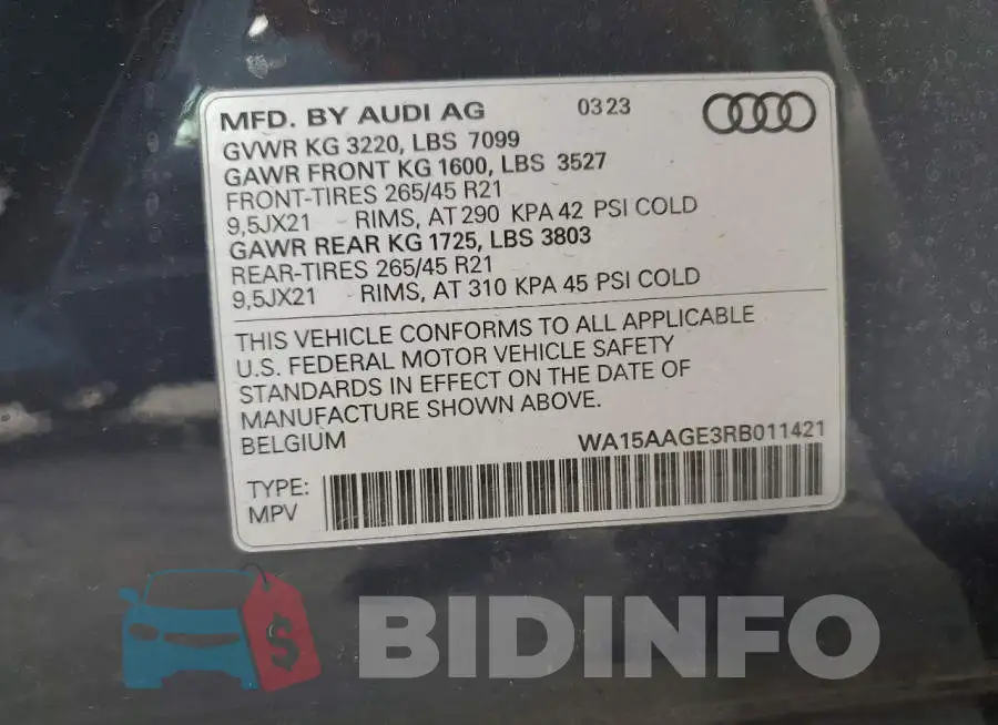 WA15AAGE3RB011421 Photo# 13