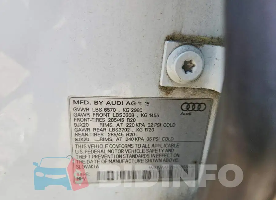 WA1VAAF72HD003526 Photo# 13
