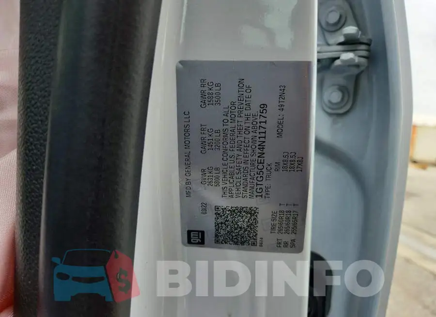 1GTG5CEN4N1171759 Photo# 12