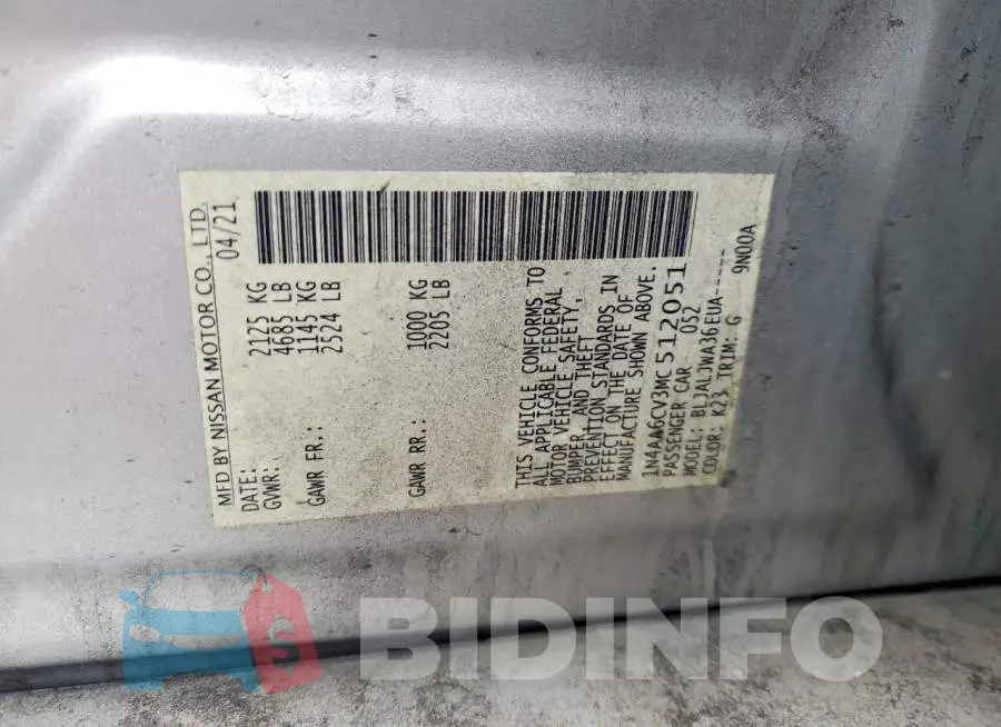 1N4AA6CV3MC512051 Photo# 12
