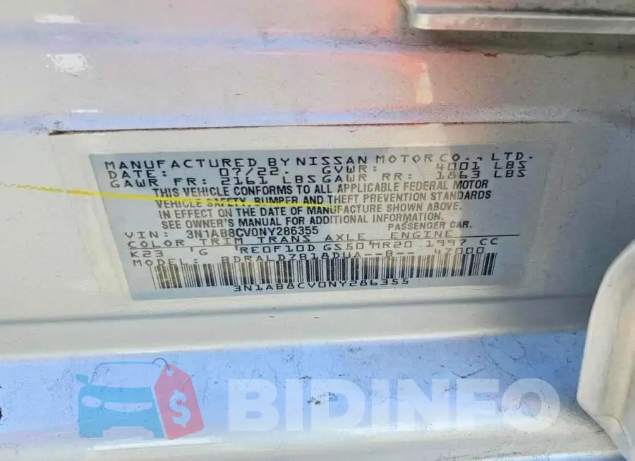 3N1AB8CV0NY286355 Photo# 13