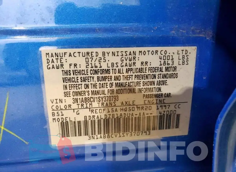 3N1AB8CV1SY370793 Photo# 12