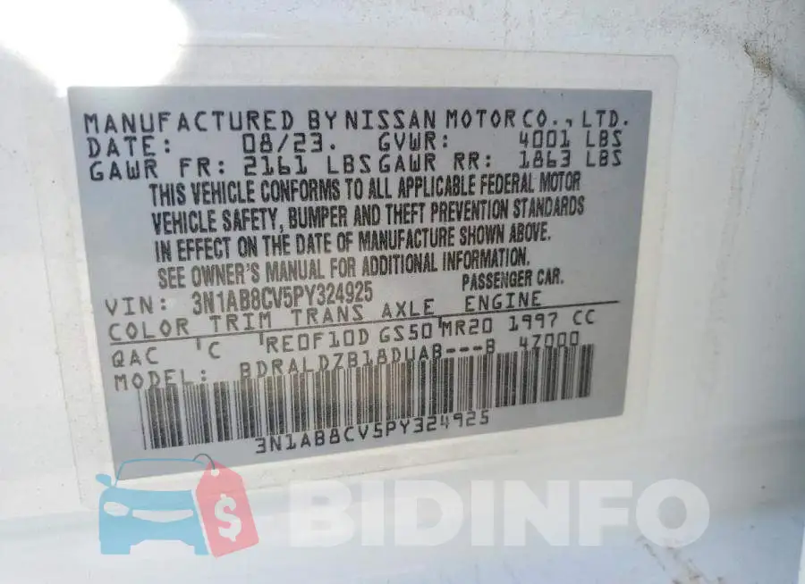 3N1AB8CV5PY324925 Photo# 12