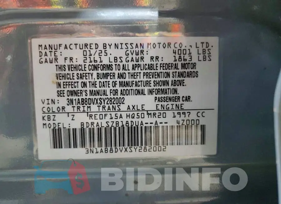3N1AB8DVXSY282002 Photo# 12