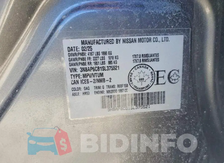 3N8AP6CB1SL375521 Photo# 13
