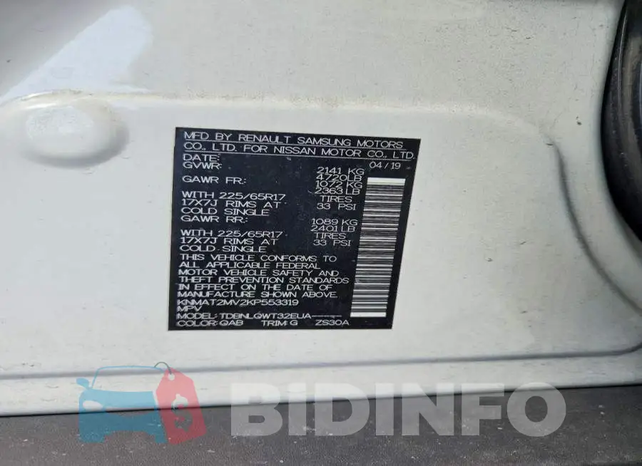 KNMAT2MV2KP553319 Photo# 13
