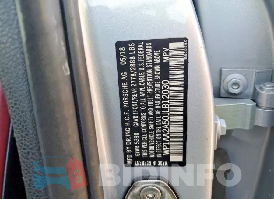 WP1AA2A50JLB12030 Photo# 12