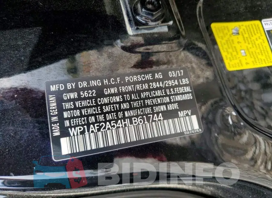 WP1AF2A54HLB61744 Photo# 13