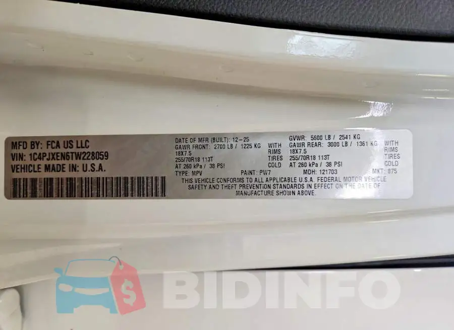 1C4PJXEN6TW228059 Photo# 13