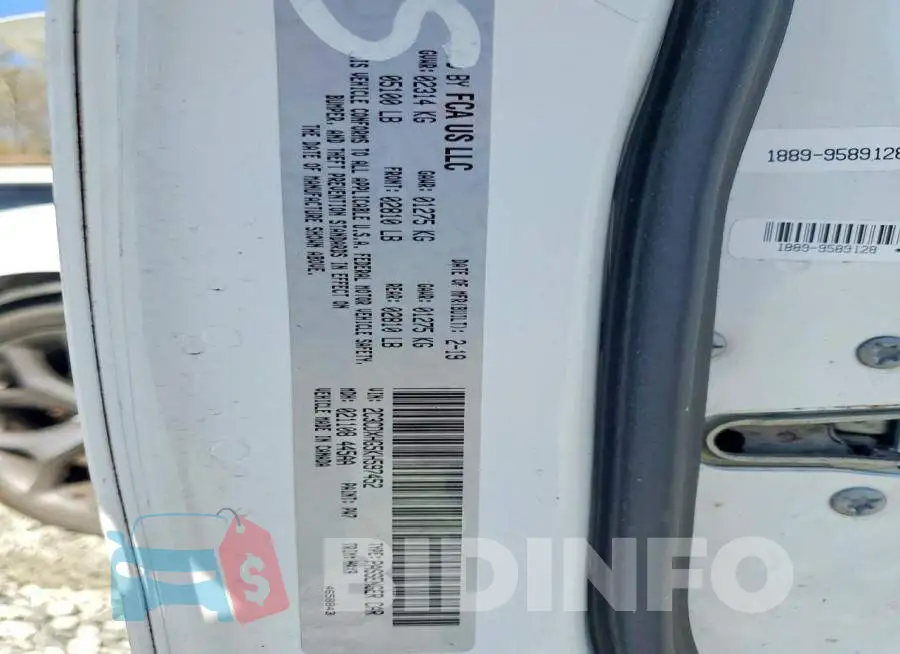 2C3CDXHG5KH597452 Photo# 13