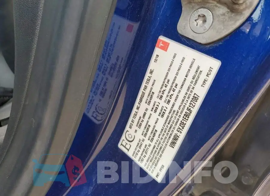 5YJ3E1EB0JF127087 Photo# 12