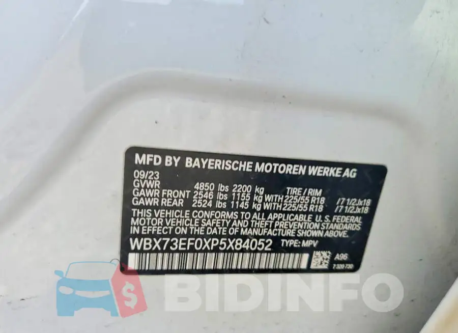 WBX73EF0XP5X84052 Photo# 12