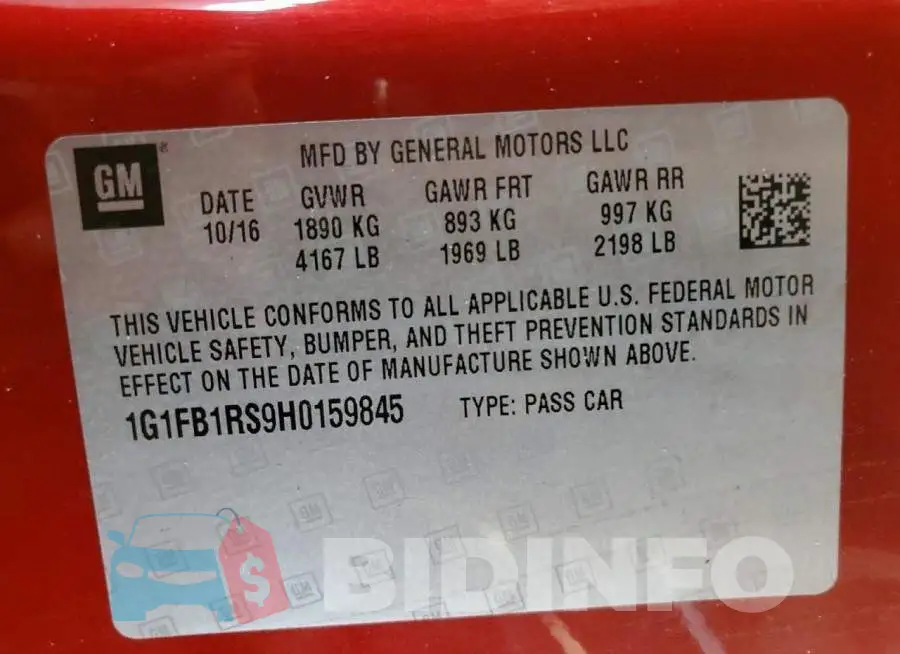 1G1FB1RS9H0159845 Photo# 12