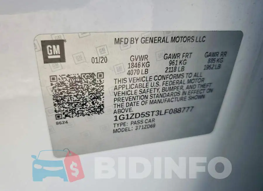 1G1ZD5ST3LF088777 Photo# 12