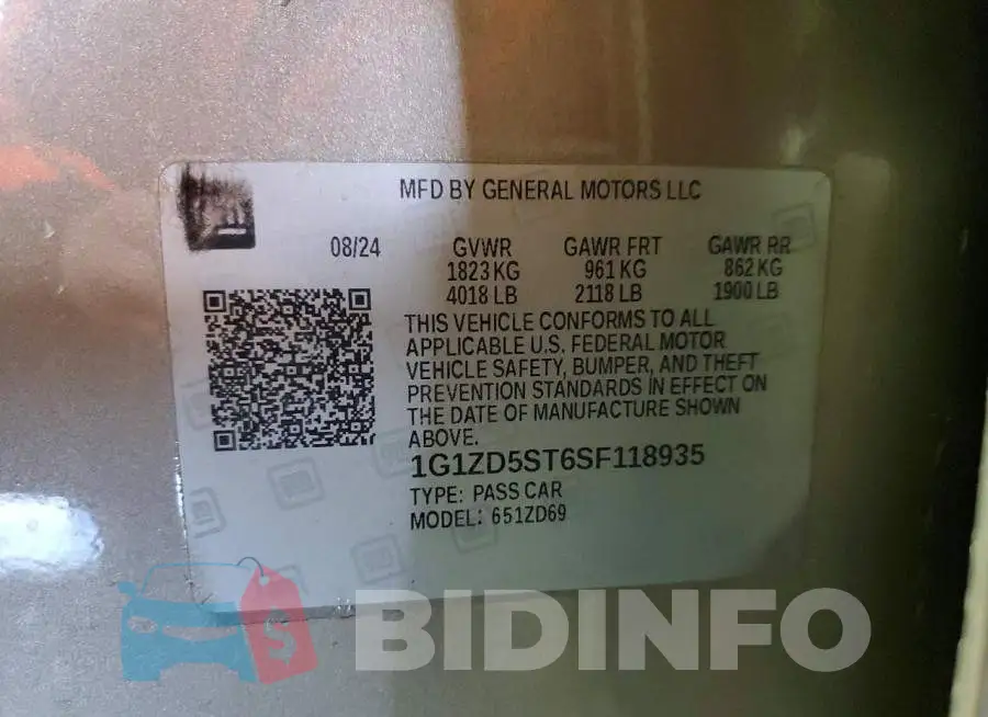 1G1ZD5ST6SF118935 Photo# 13