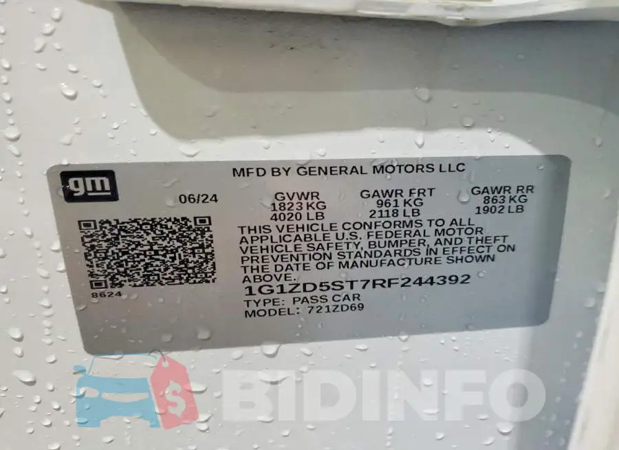 1G1ZD5ST7RF244392 Photo# 12