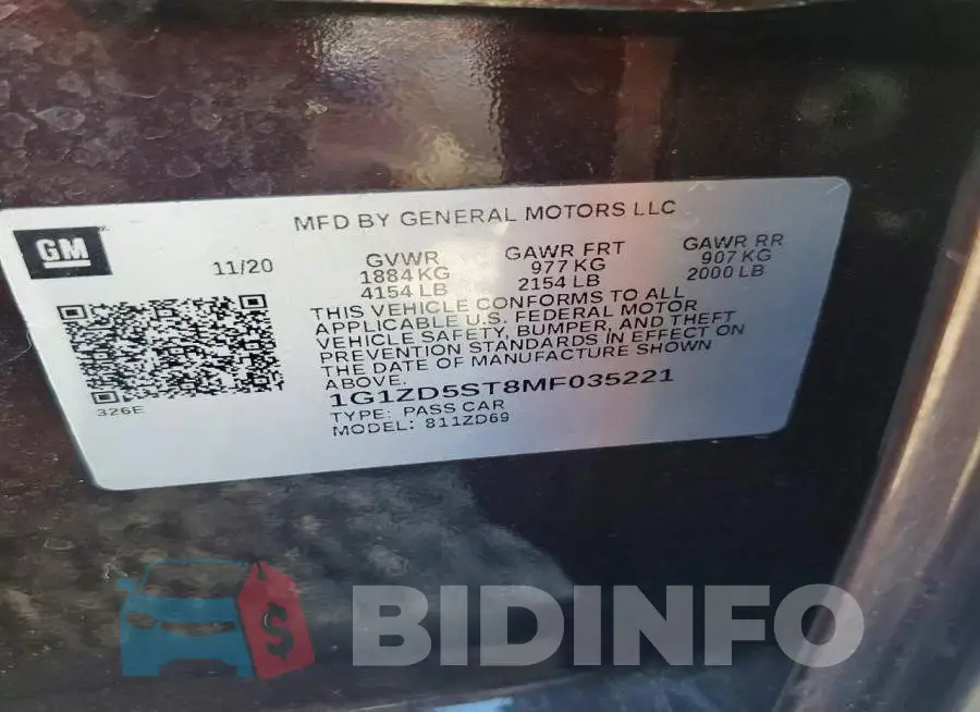 1G1ZD5ST8MF035221 Photo# 12