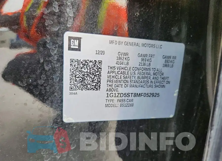 1G1ZD5ST8MF052925 Photo# 12