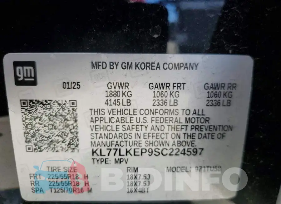 KL77LKEP9SC224597 Photo# 13
