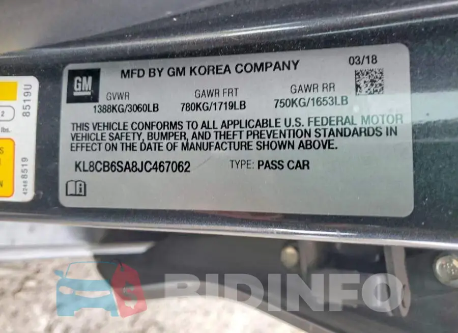 KL8CB6SA8JC467062 Photo# 13