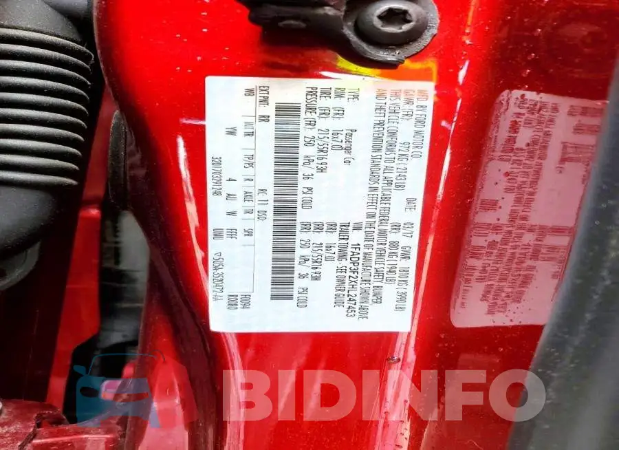 1FADP3F2XHL247453 Photo# 12
