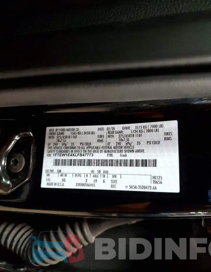 1FTEW1E4XLFB47773 Photo# 13