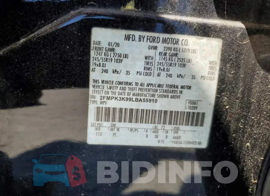 2FMPK3K99LBA55910 Photo# 13