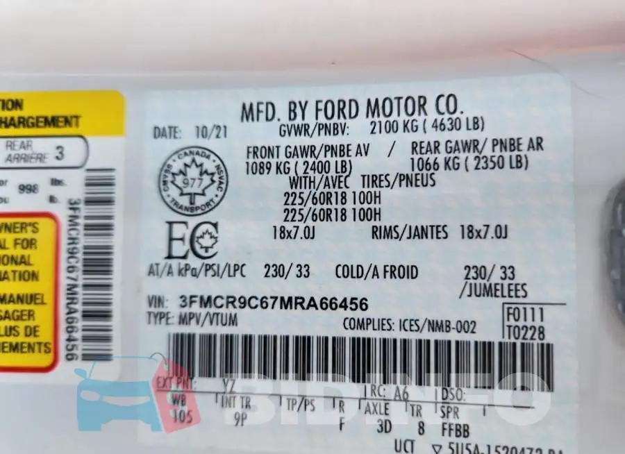 3FMCR9C67MRA66456 Photo# 13