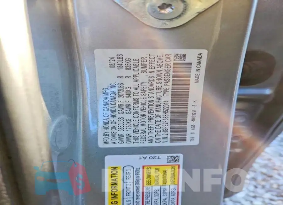 2HGFE2F58SH522014 Photo# 12