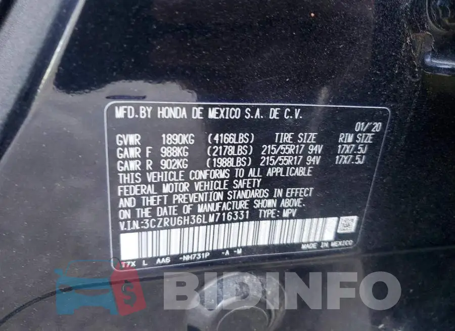 3CZRU6H36LM716331 Photo# 13