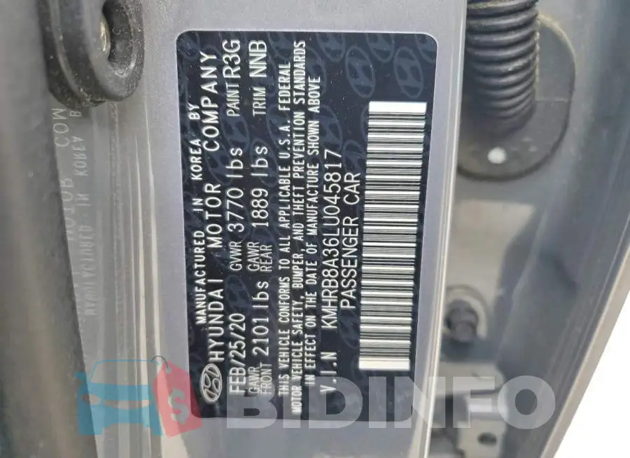 KMHRB8A36LU045817 Photo# 14