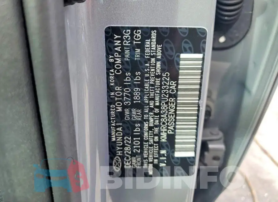 KMHRC8A38PU233225 Photo# 13