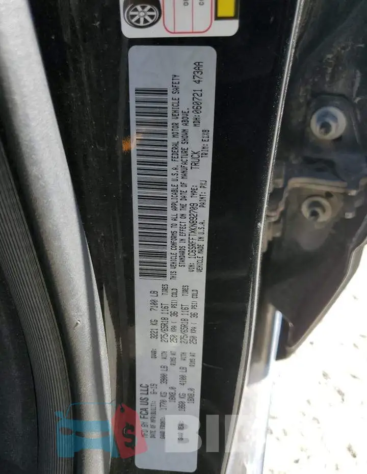 1C6SRFFTXKN892709 Photo# 13