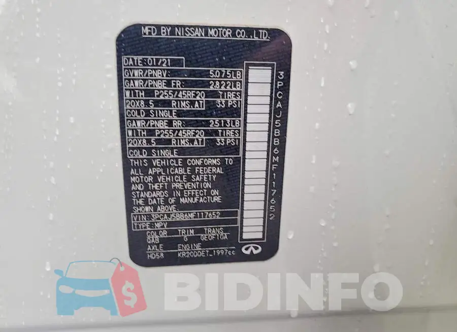 3PCAJ5BB6MF117652 Photo# 12